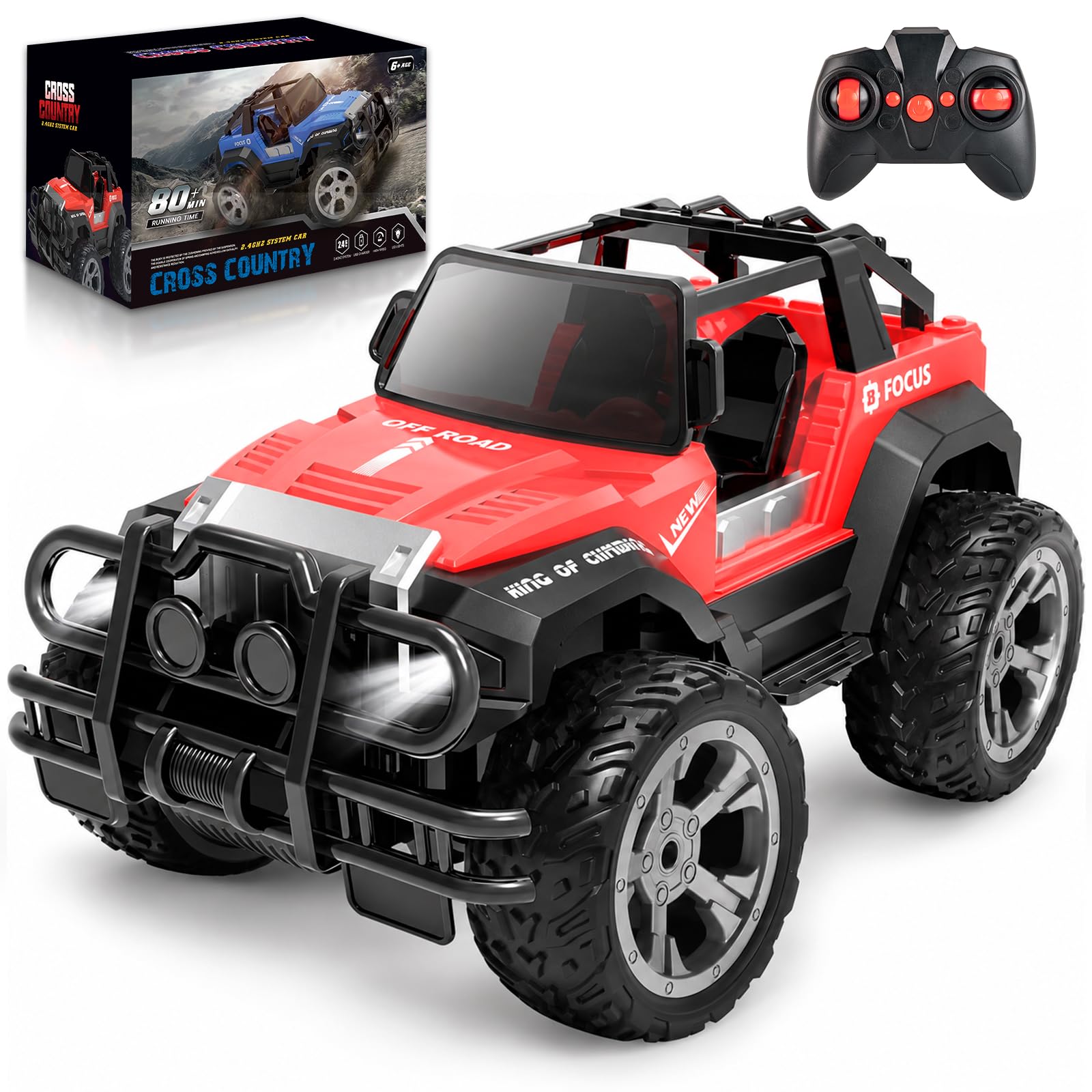  LEOPARD RCオフロードカー 充電式 Amazon.co.jp: Carox ラジコン オフロード 子供向け 人気 おもちゃ車
